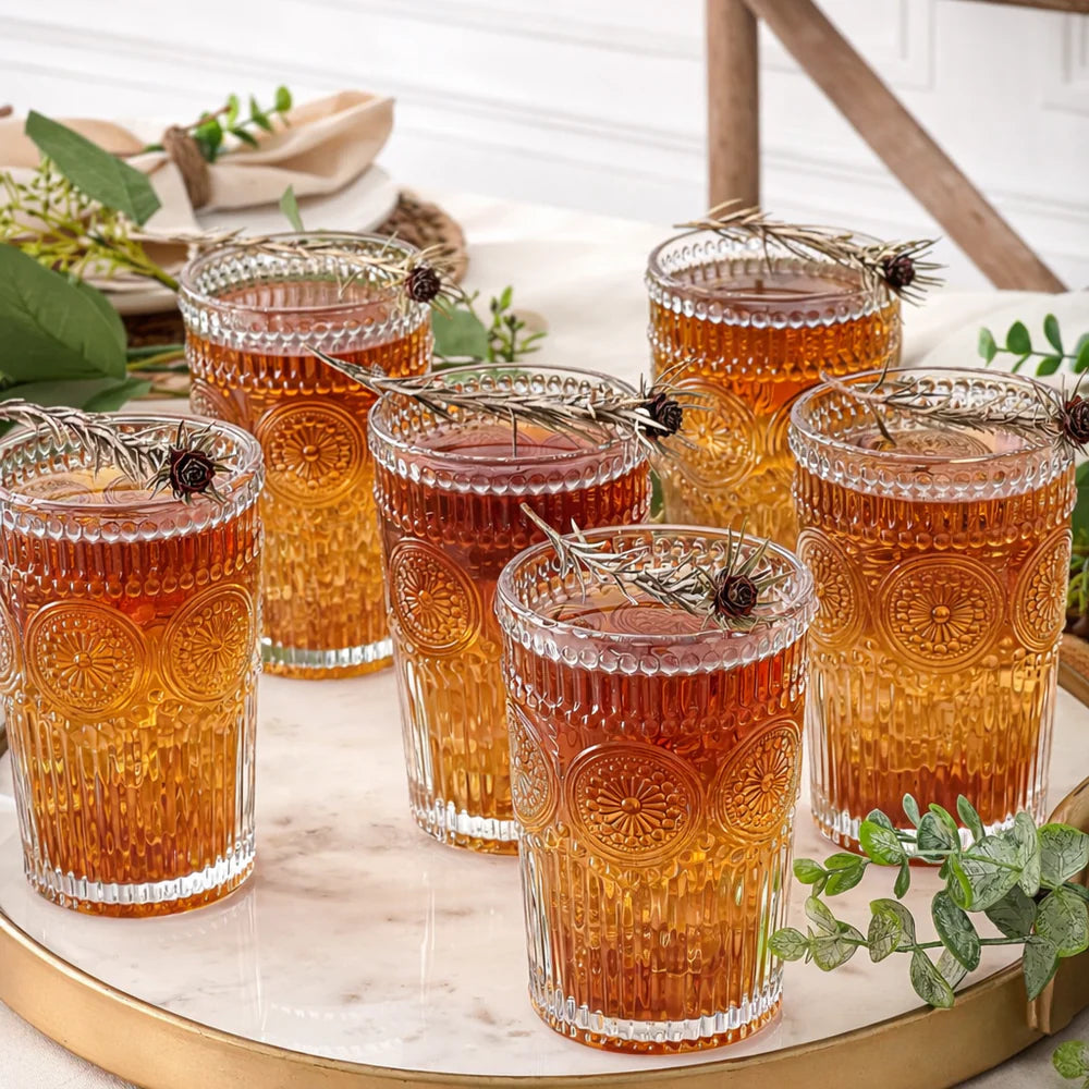 Alerra   Sunstone   13   Oz   Vintage   Glassware   Set   (Set   of   2)