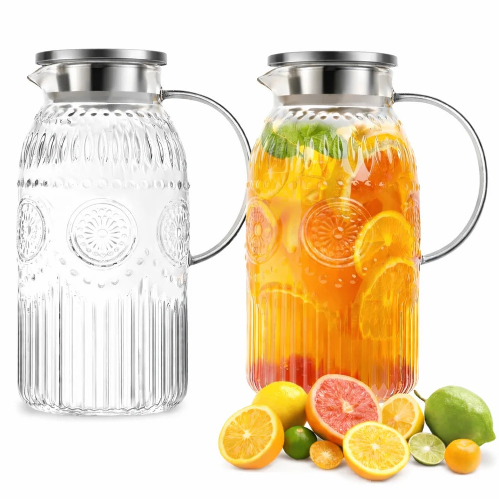 Alerra   Sunstone   68   Oz   Vintage   Glass   Pitcher