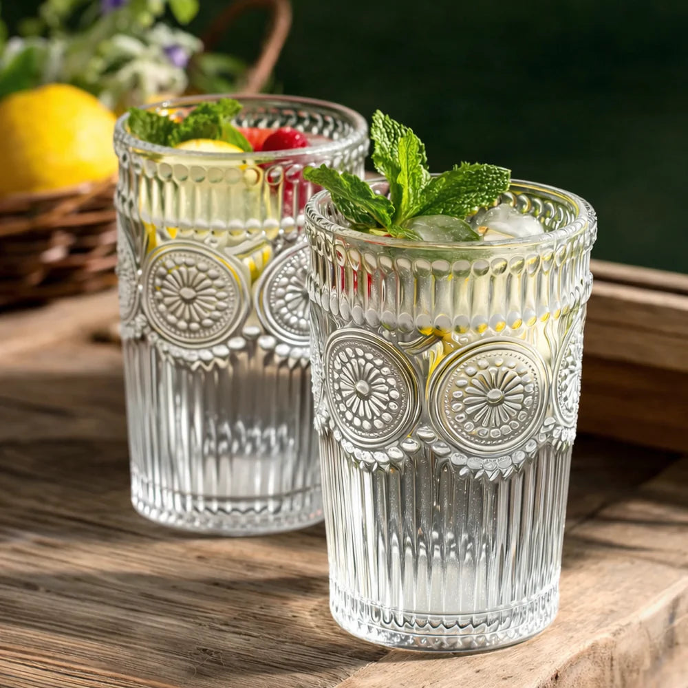 Alerra   Sunstone   13   Oz   Vintage   Glassware   Set   (Set   of   2)